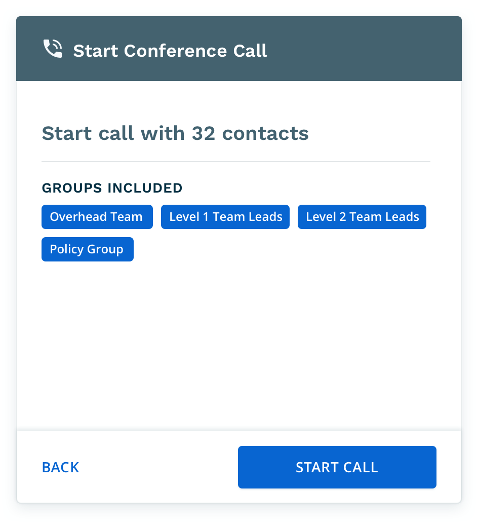 On-Demand Conference calls